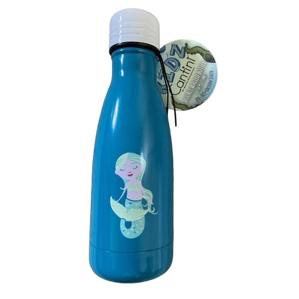Boston Warehouse Kids Cantini 10oz Stainless Steel Water Bottle Mermaid BPA free